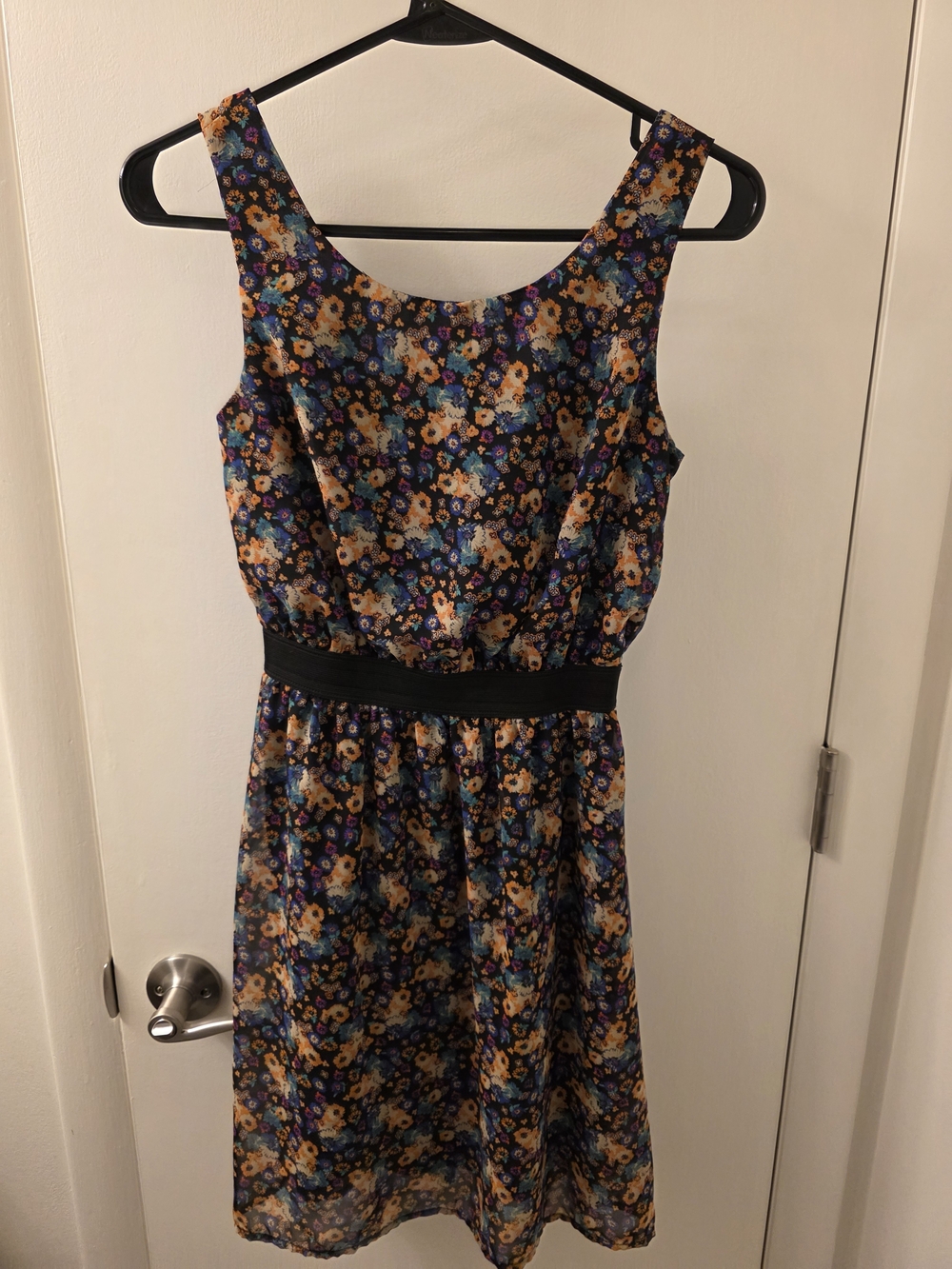 Xhilaration Black Floral Dress